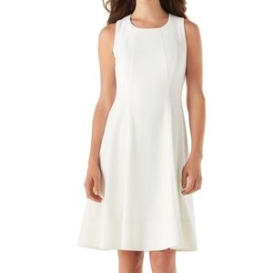 WHBM FIT & FLARE PONTE DRESS